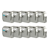 10x Fita Compativel P Uso Rotulador Brother Pt 70 Pt0 Mk231