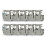 10x Fita Compativel P Uso Rotulador Brother Pt 70 Pt0 Mk231