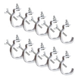 10x Garra Clamp Gancho Q20 Até Q30 De Aluminio Treliça Tripé