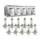10x Lâmpadas Halógenas Farol H7 3200k 55w 12v Atacado Tiger