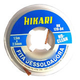 10x Malha Dessoldadora Hikari 2 5 Mm Noclean Removedor Solda