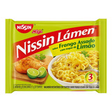 10x Nissin Macarrão Instantâneo Sabor Frango Assado 1 X 85 G