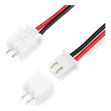 10x Pares De Cabo Conector Jst Xh 2vias Passo Macho E Fêmea