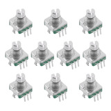 10x Potenciômetro Infinito Volume Encoder Automotivo Eixo9mm