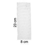 10x Rede Espuma Polietileno G 23x8cm Proteção P Garrafa