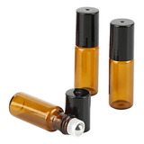 10x Rolon Vidro Ambar Esfera Metal Oleo Essencial 3 5 10 Ml