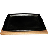10x Tabua C chapa Ferro Fundido Retang Grande B Madeira Mdf