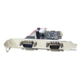 11 Placa Pci Express Rs232 Db9 9 Pinos Serial Plug And Play