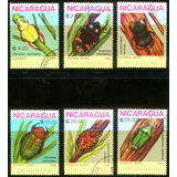 11 Selos De Insetos Besouros Fauna- Nicarágua E Cuba L.3490b