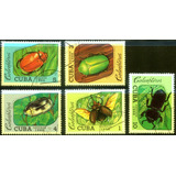11 Selos Nicarágua Caribe - Insetos Besouros Fauna - L.3490b