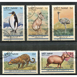 11 Selos Vietnam E Cuba - Fauna Animais Selvagens - L.3315b