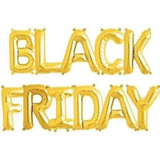 11 Balões Metalizados Letras Números 40 Cm Black Friday