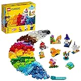 11013 LEGO Classic Blocos Transparentes Criativos Kit De Construção Para Crianças 500 Peças 