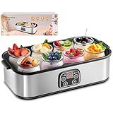 110V- Iogurteira Elétrica- Iogurteira- 8 Copos Dispensadores- Capacidade Grande De 1400 Ml- Para Fazer Iogurte Caseiro- Cinza -110-
