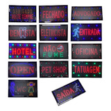 110volts Placa Painel Letreiro Led Luminoso Diversos Nomes