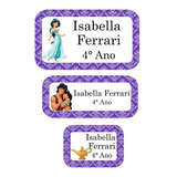 113 Etiquetas Escolares Personalizada Princesa Jasmine