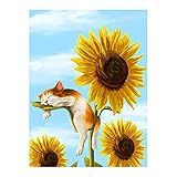 12 16 Polegadas Girassol DIY 5D Kit De Pintura De Diamante Broca Completa Pintura De Diamante Padrão De Flor Acrílico Strass Pintura Em Mosaico Artesanato Decoração De Parede Para Casa Presente Se