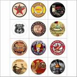 12 Adesivos Hot Rod Rat Look Externo / Interno Painel 8cm Cor Colorido