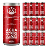 12 Água Mineral Com Gás Acquissima 350 Ml Para Soda Italiana