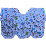 12 Body Manga Longa Estampado/liso Bebe Infantil - Rn Ao Gg 