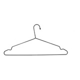 12 Cabides Preto Black Arame P/ Roupa Armário Arara Closet