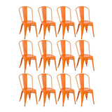 12 Cadeiras Iron Tolix Aço Metal