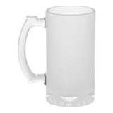 12 Caneca Vidro Chopp Jateada 475ml P/ Sublimação Deko