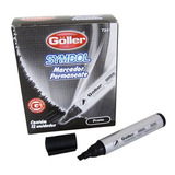 12 Canetas Pilot Grande Marcador Permanente Grossa Preta 4mm
