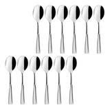 12 Colheres De Sobremesa 16,5cm Fortaleza Oxford Mesa Posta