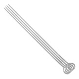 12 Espeto Espetinho Metal Churrasco Frango Coração Kafta