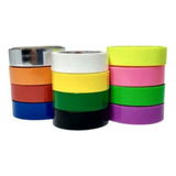 12 Fita Adesiva Durex Colorido 12x10 Identificação Marcação