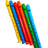  12 Flauta Doce Infantil Brinquedo P/ Prenda Musical Brinde 