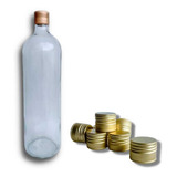 12 Garrafa De Vidro Gin Licor Gim Cachaça 950ml Original