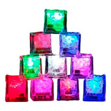 12 Gelo Cubo Led Pisca Colorido