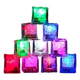 12 Gelo Cubo Led Pisca Colorido