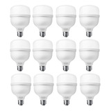 12 Lâmpada Super Bulbo Led 20w Econômica Eficiente Promoção