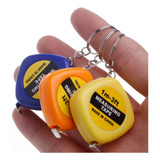 12 Mini Chaveiro Trena Fita Metrica 1 Metro Retratil Brinde