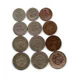 12 Moedas Antigas Réis Série Getúlio Vargas De 1938 À 1942