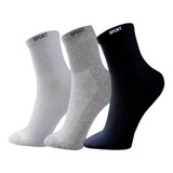 12 Pares Meias Masculina Cano Alto