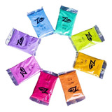 12 Pc/ Pó Colorido Festa Holi Zim Color 100g Cores Sortidas