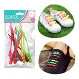 12 Pcs Sem Cadarços Amarração Silicone Sapato Elásticos Laço