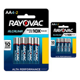 12 Pilhas Aa Alcalinas Rayovac -