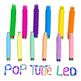 12 Pop Tube Led Fidget Toy