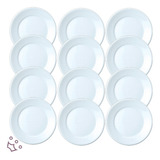 12 Pratos Sobremesa Convencional Porcelana Schmidt 1ª Linha