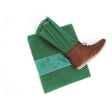 12 Saco De Sapato Verde Para Guardar Sapato Tênis 30x30cm