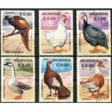 12 Selos Cuba E Nicarágua- Animais Domésticos Aves - L.3296b