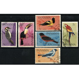 12 Selos Do Panamá Aves Silvestres Fauna Selvagem - L.3376b