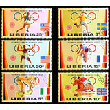 12 Selos Libéria Esportes Jogos Olimpíadas Munique'72 L.3532