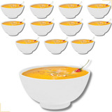 12 Tigelas Cumbuca Melamine Caldo Sopa