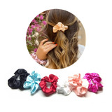 12 Xuxinhas Scrunchies Frufru Rabicó Cetim